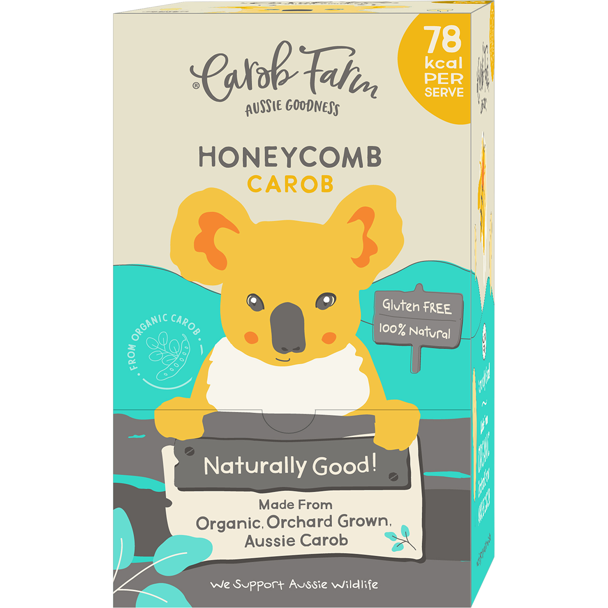 CAROB FARM Carob Koala Honeycomb x 50