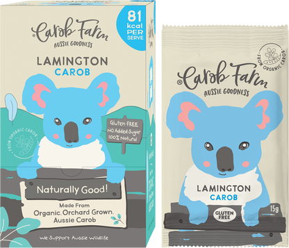 CAROB FARM Carob Koala Lamington x 50