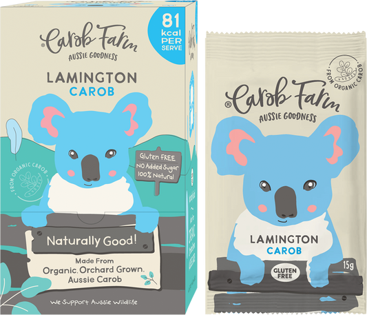 CAROB FARM Carob Koala Lamington x 50