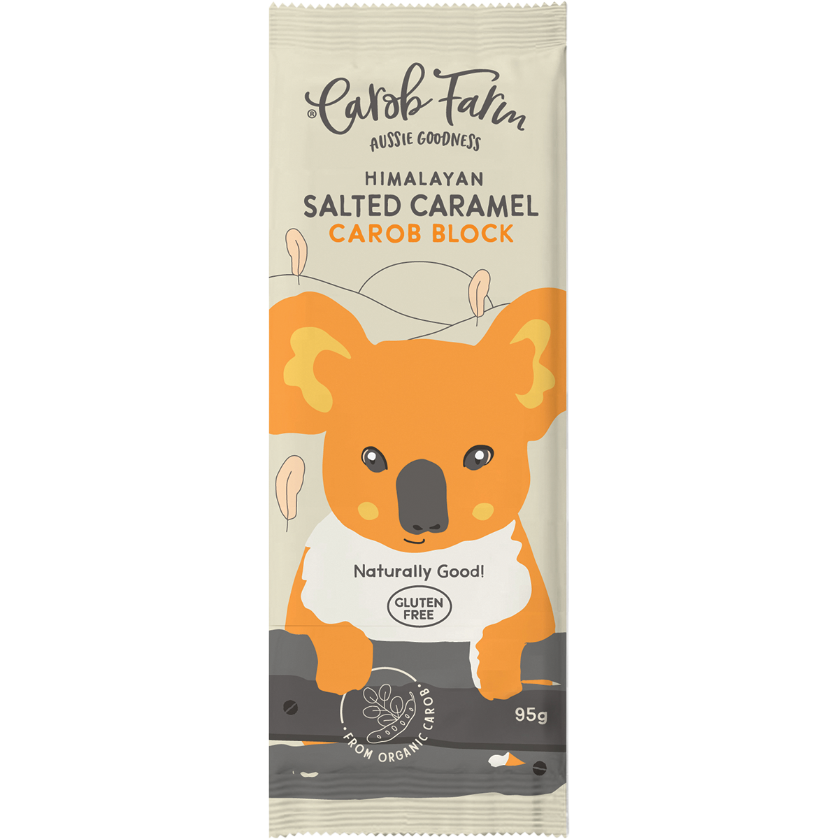 CAROB FARM Carob Block Salted Caramel x 12