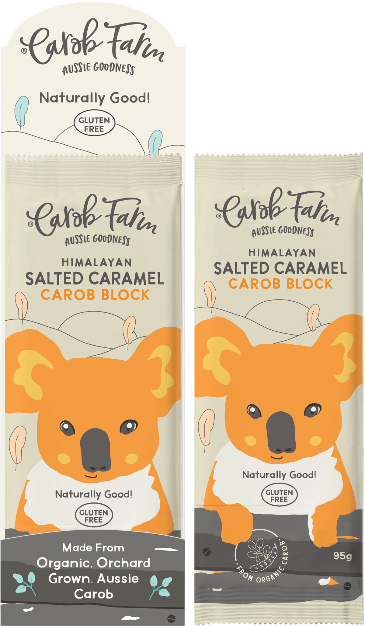 CAROB FARM Carob Block Salted Caramel x 12