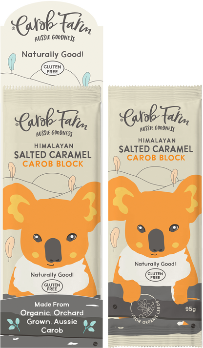CAROB FARM Carob Block Salted Caramel x 12
