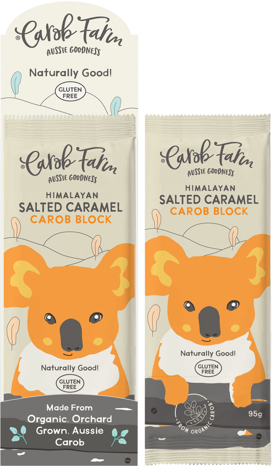 CAROB FARM Carob Block Salted Caramel x 12
