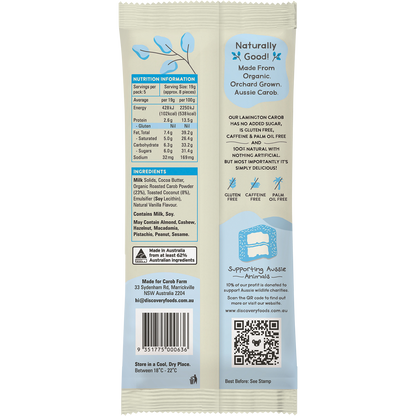 CAROB FARM Carob Block Lamington x 12