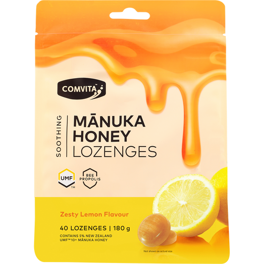 Comvita Manuka Honey Lozenges Zesty Lemon 12 x