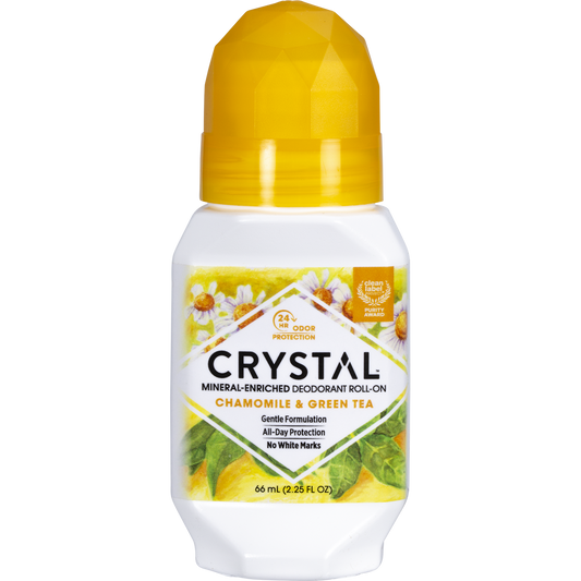 Crystal Roll-On Deodorant Chamomile & Green Tea