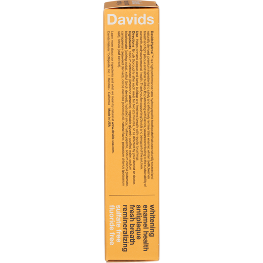 Davids Hydroxi Toothpaste  Whitening + Antiplaque Orange + Vanilla