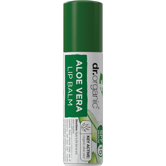 Dr. Organic Lip Balm SPF 15 Aloe Vera