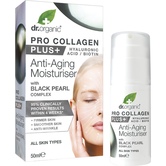 Dr. Organic Pro Collagen Plus+ Anti Ageing Moisturiser Black Pearl