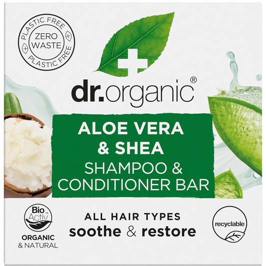 Dr. Organic Shampoo & Conditioner Bar Aloe Vera & Shea All Hair