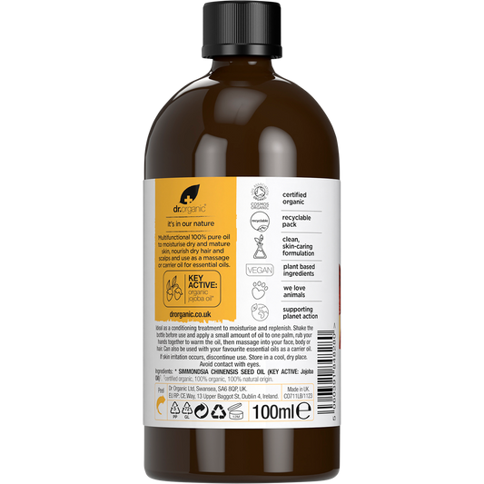 Dr. Organic Jojoba Oil 100% Pure
