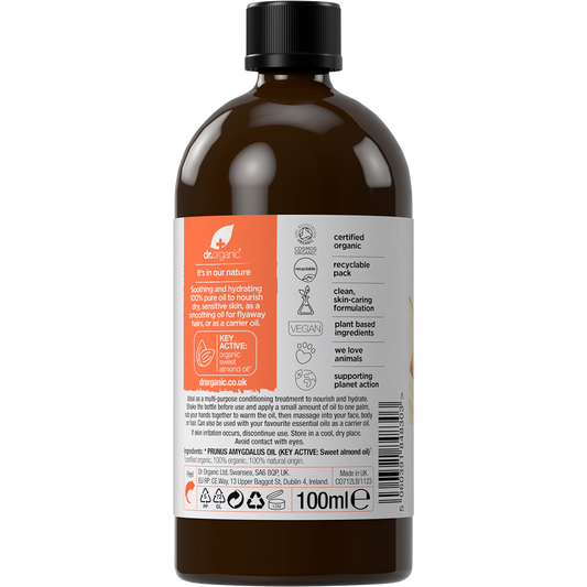 Dr. Organic Sweet Almond Oil 100% Pure