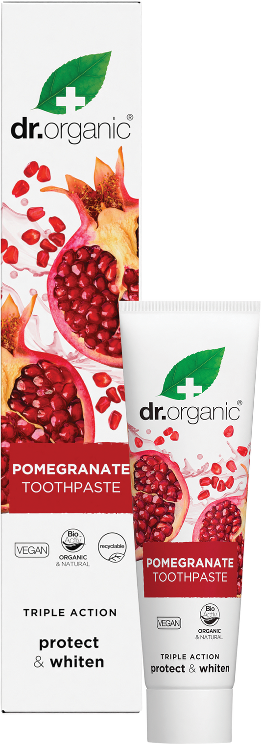 Dr. Organic Toothpaste Whitening Organic Pomegranate