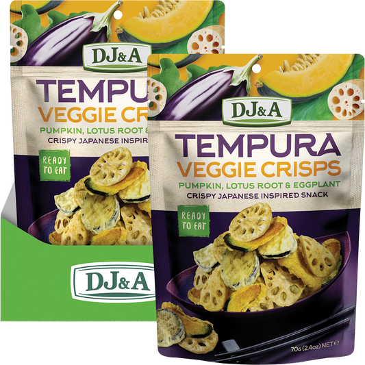 DJ&A Tempura Veggie Crisps - Box of 9