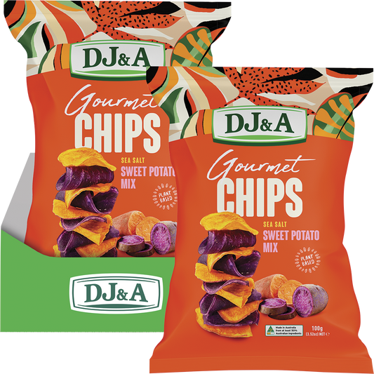 DJ&A Gourmet Chips Sweet Potato Mix Sea Salt - Box of 5