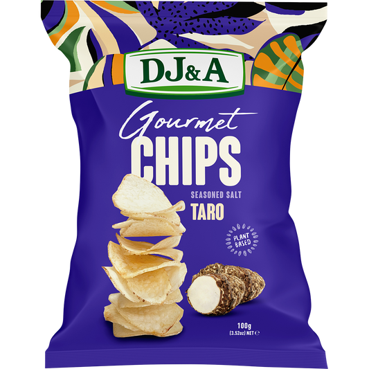 DJ&A Gourmet Chips Taro Seasoned Salt - Box of 5