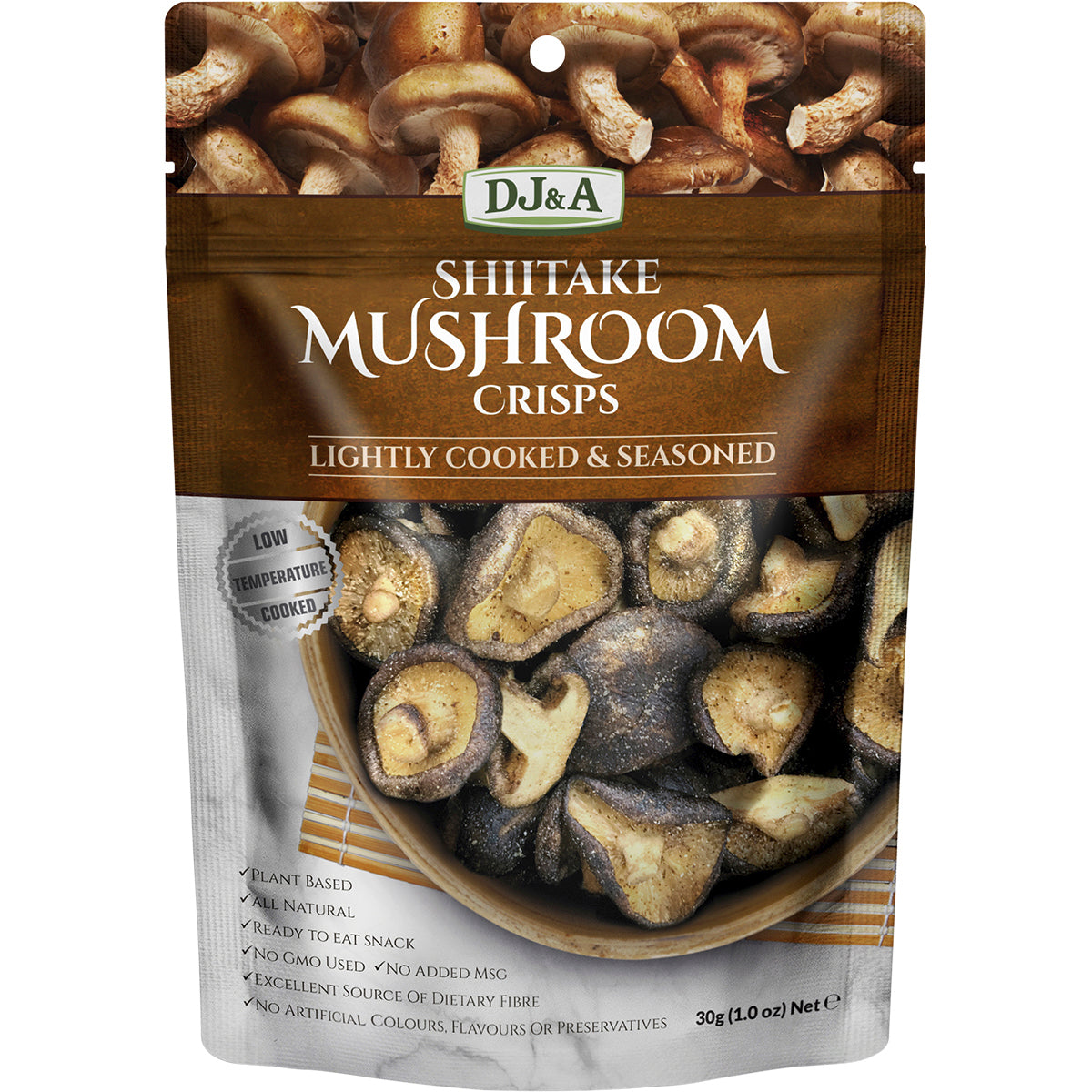 DJ&A Shiitake Mushroom Crisps 12 x 30g