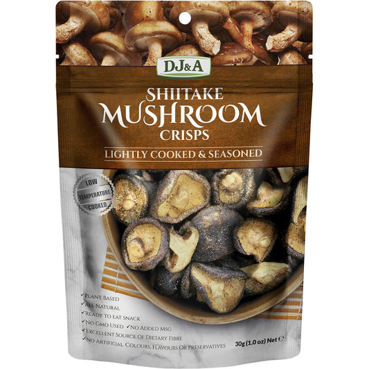 DJ&A Shiitake Mushroom Crisps 12 x 30g