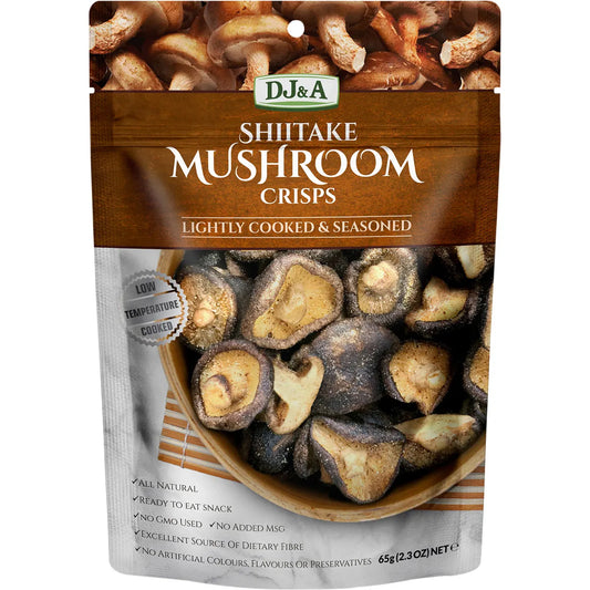 DJ&A Shiitake Mushroom Crisps 9 x 65g