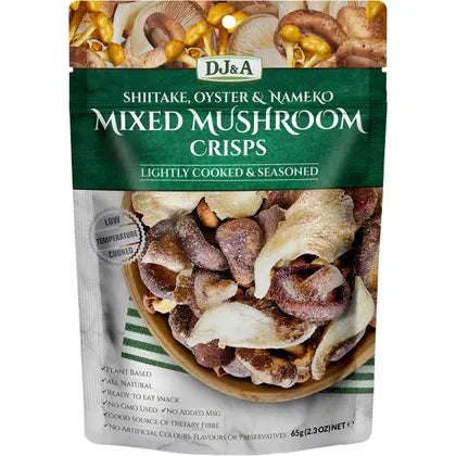DJ&A Mixed Mushroom Crisps 9 x 65g