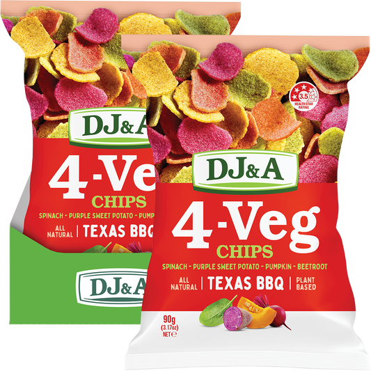 DJ&A 4-VEG Chips Texas BBQ - Box of 5