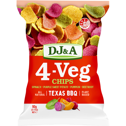 DJ&A 4-VEG Chips Texas BBQ - Box of 5