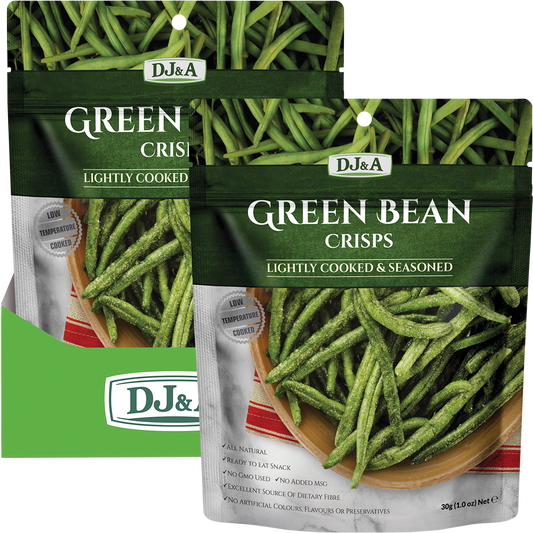 DJ&A Green Bean Crisps - Box of 10