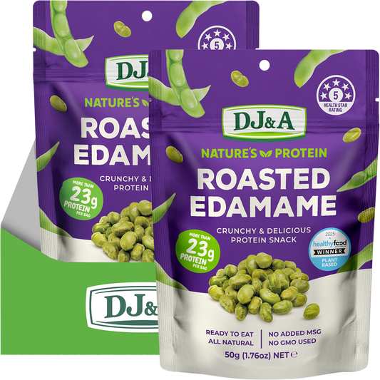 DJ&A Nature's Protein Roasted Edamame - Box of 12