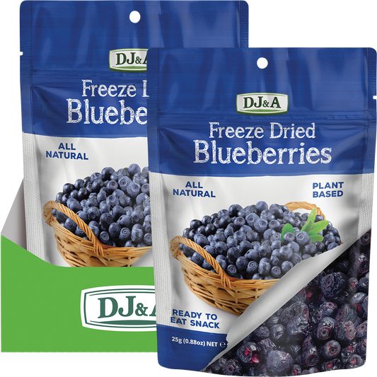 DJ&A Freeze Dried Blueberries - Box of 10