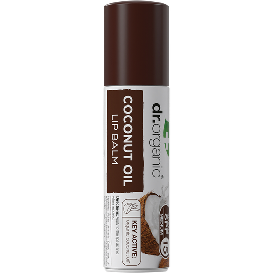 Dr. Organic Lip Balm SPF 15 Coconut Oil
