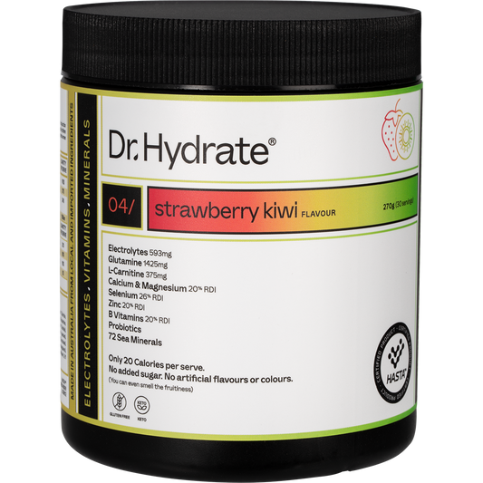 Dr Hydrate All-In-One Hydration Drink Hasta Cert Strawberry Kiwi