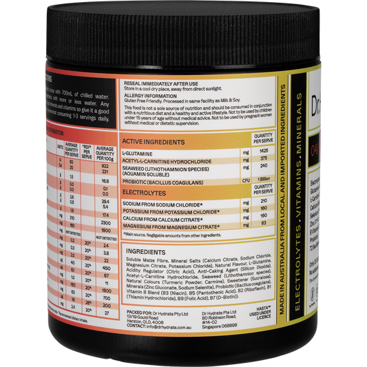 Dr Hydrate All-In-One Hydration Drink Hasta Cert Strawberry Kiwi
