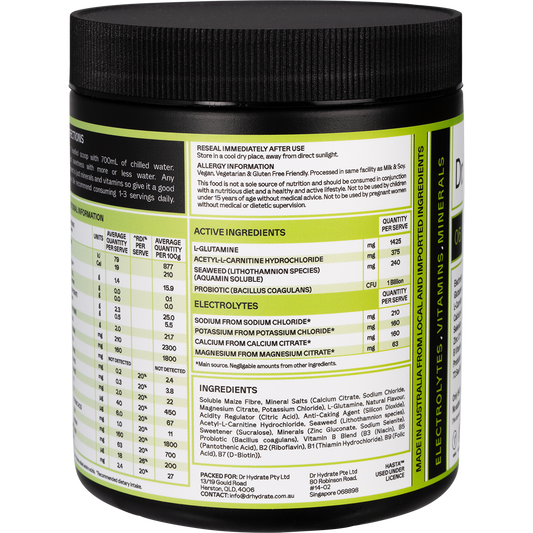Dr Hydrate All-In-One Hydration Drink Hasta Cert Lychee Lime