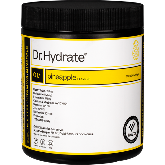 Dr Hydrate All-In-One Hydration Drink Hasta Cert Pineapple