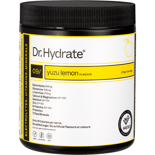 Dr Hydrate All-In-One Hydration Drink Hasta Cert Yuzu Lemon