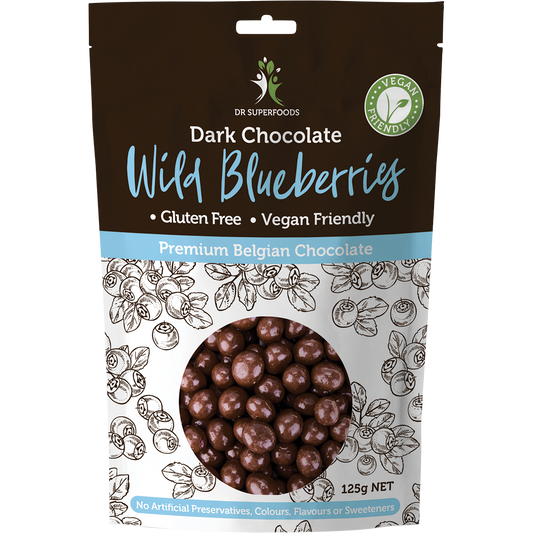 Dr Superfoods Wild Blueberries Dark Chocolate