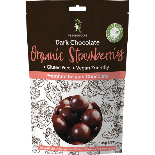 Dr Superfoods Strawberries Organic Dark Chocolate