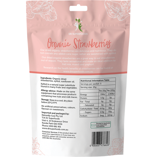 Dr Superfoods Dried Strawberries Organic