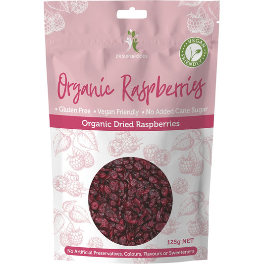 DR SUPERFOODS Dried Raspberries Organic 1 x 125g