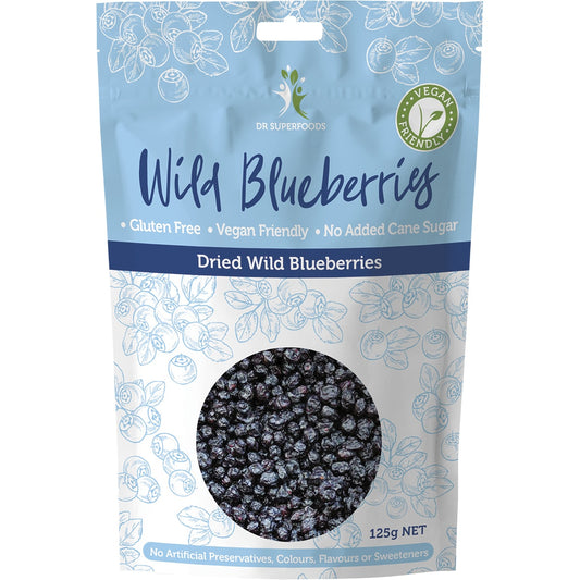 DR SUPERFOODS Dried Wild Blueberries 1 x 125g