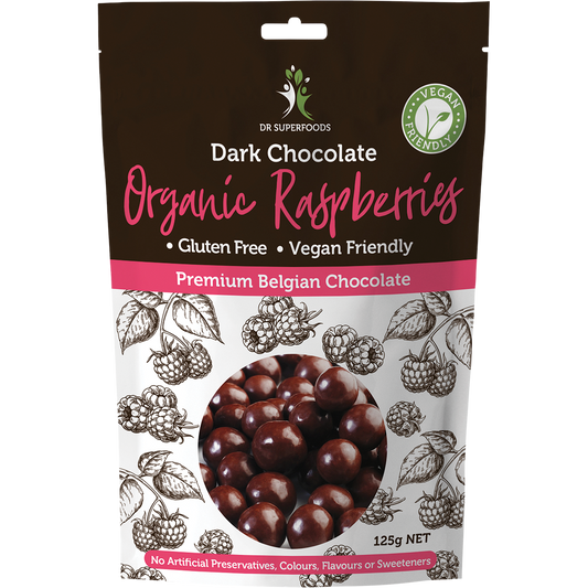 Dr Superfoods Raspberries Organic Dark Chocolate