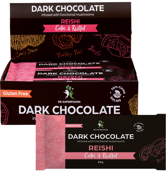 Dr Superfoods Dark Chocolate Bar Calm & Restful - Box of 12