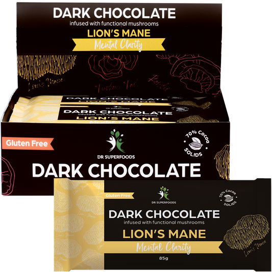 Dr Superfoods Dark Chocolate Bar Mental Clarity - Box of 12