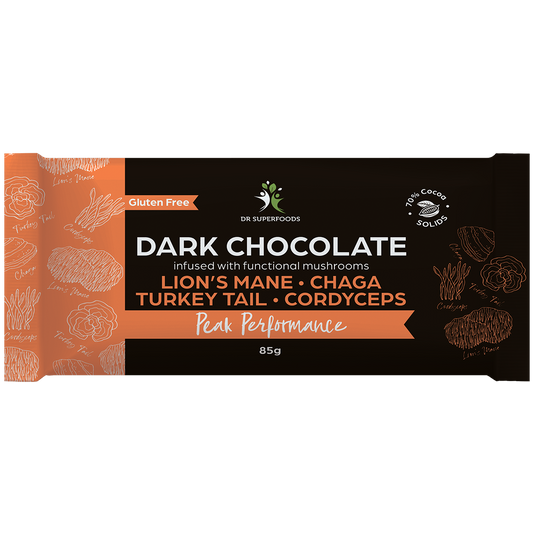 Dr Superfoods Dark Chocolate Bar Peak Performance - Box of 12