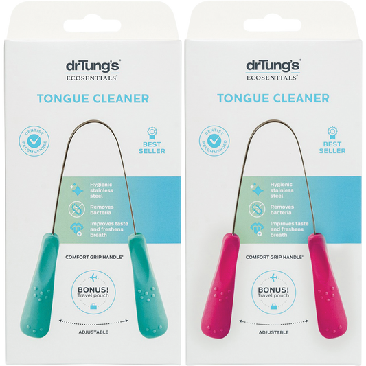 Dr Tung's Tongue Cleaner Stainless Steel (Colour May Vary)