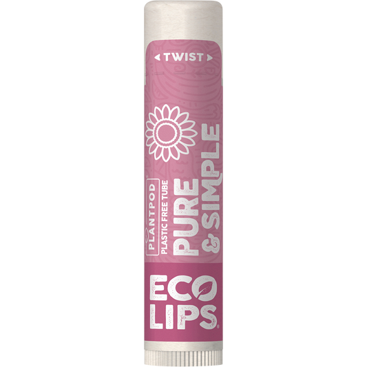 Eco Lips Lip Balm Display Pure & Simple Raspberry