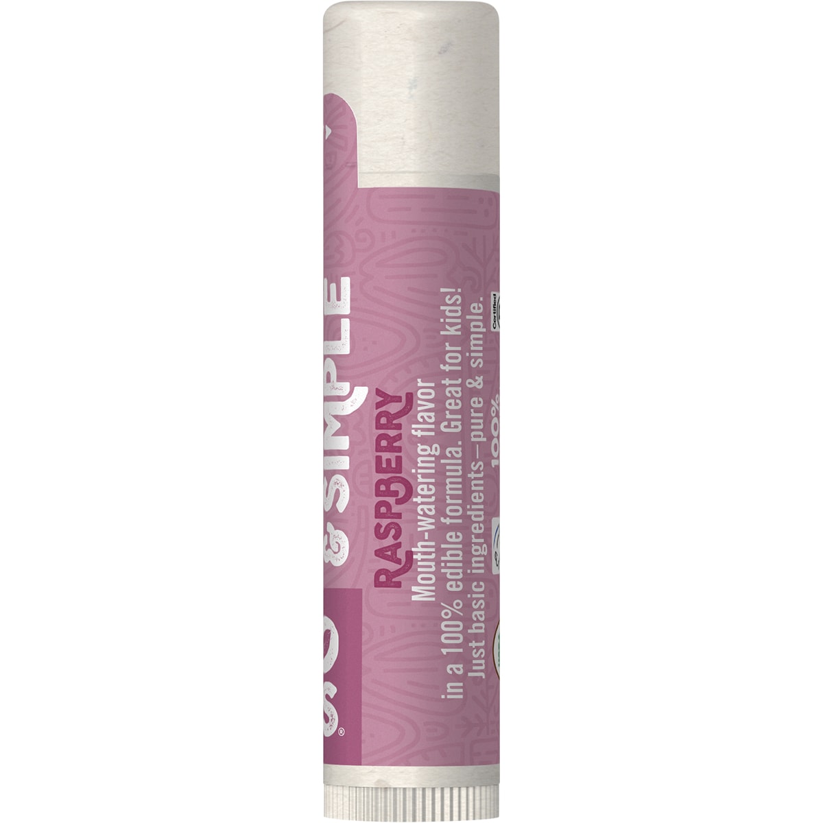 ECO LIPS Lip Balm Display Pure & Simple Raspberry 24 x 4.25g