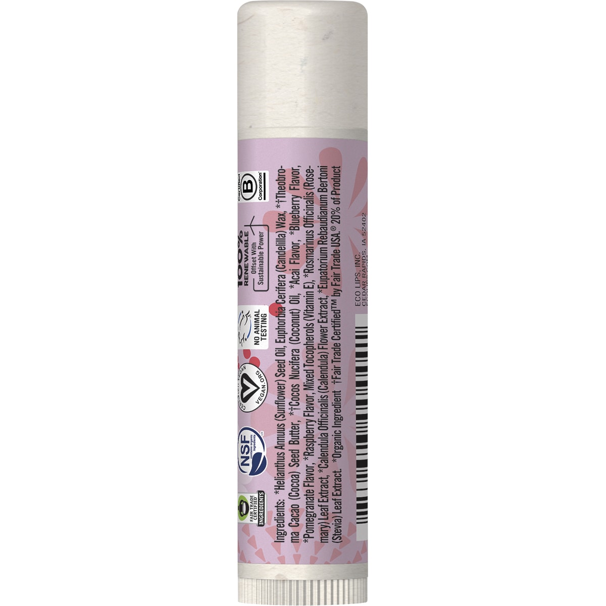 ECO LIPS Lip Balm Display Bee Free Superfruit 24 x 4.25g