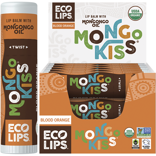 Eco Lips Lip Balm Display Mongo Kiss Blood Orange