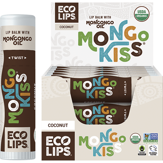 Eco Lips Lip Balm Display Mongo Kiss Coconut